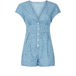 MINKPINK Jaye Chambray Romper